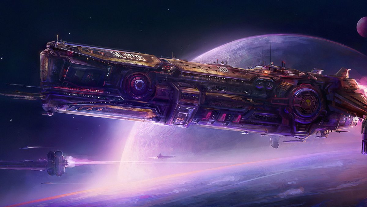 Космический корабль арт Sci-Fi