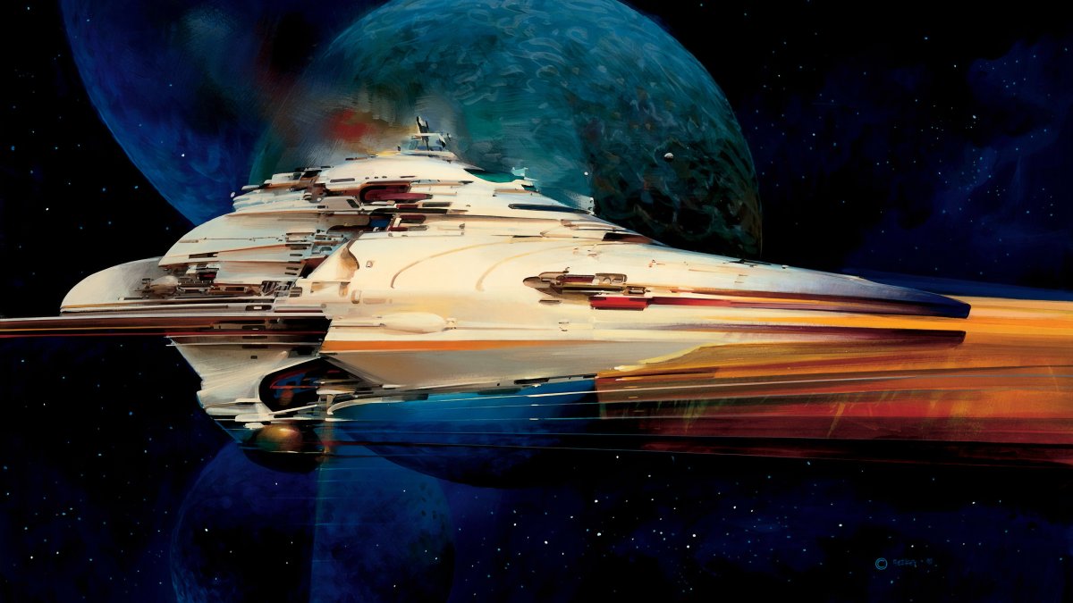 Джон Берки John Berkey космический корабль