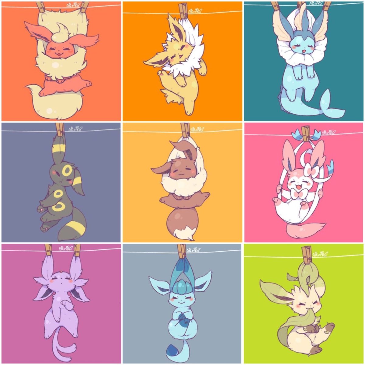 Покемон иви эволюции арт