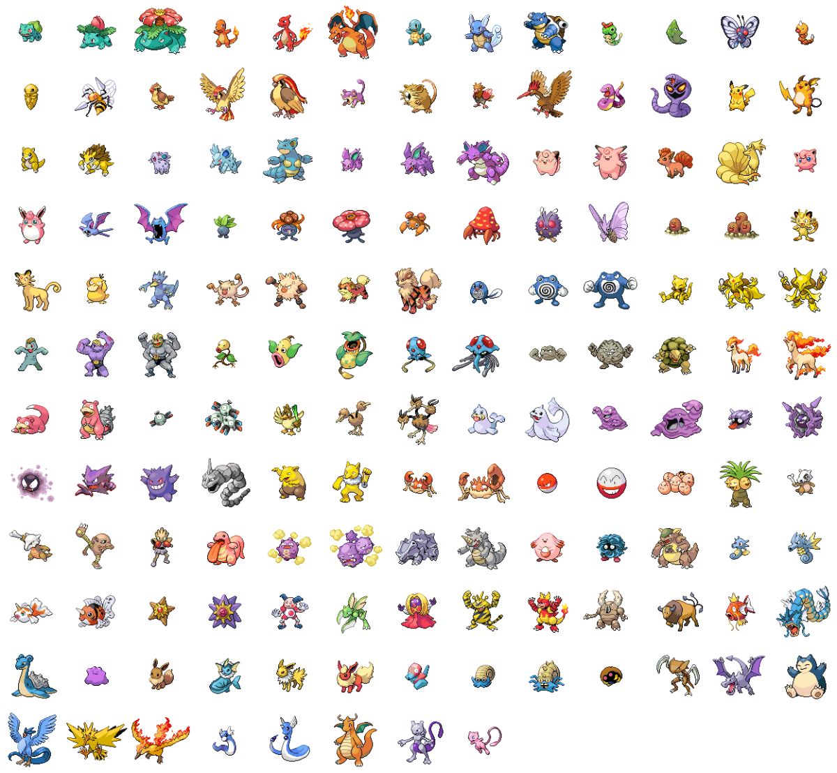 Покемоны Канто