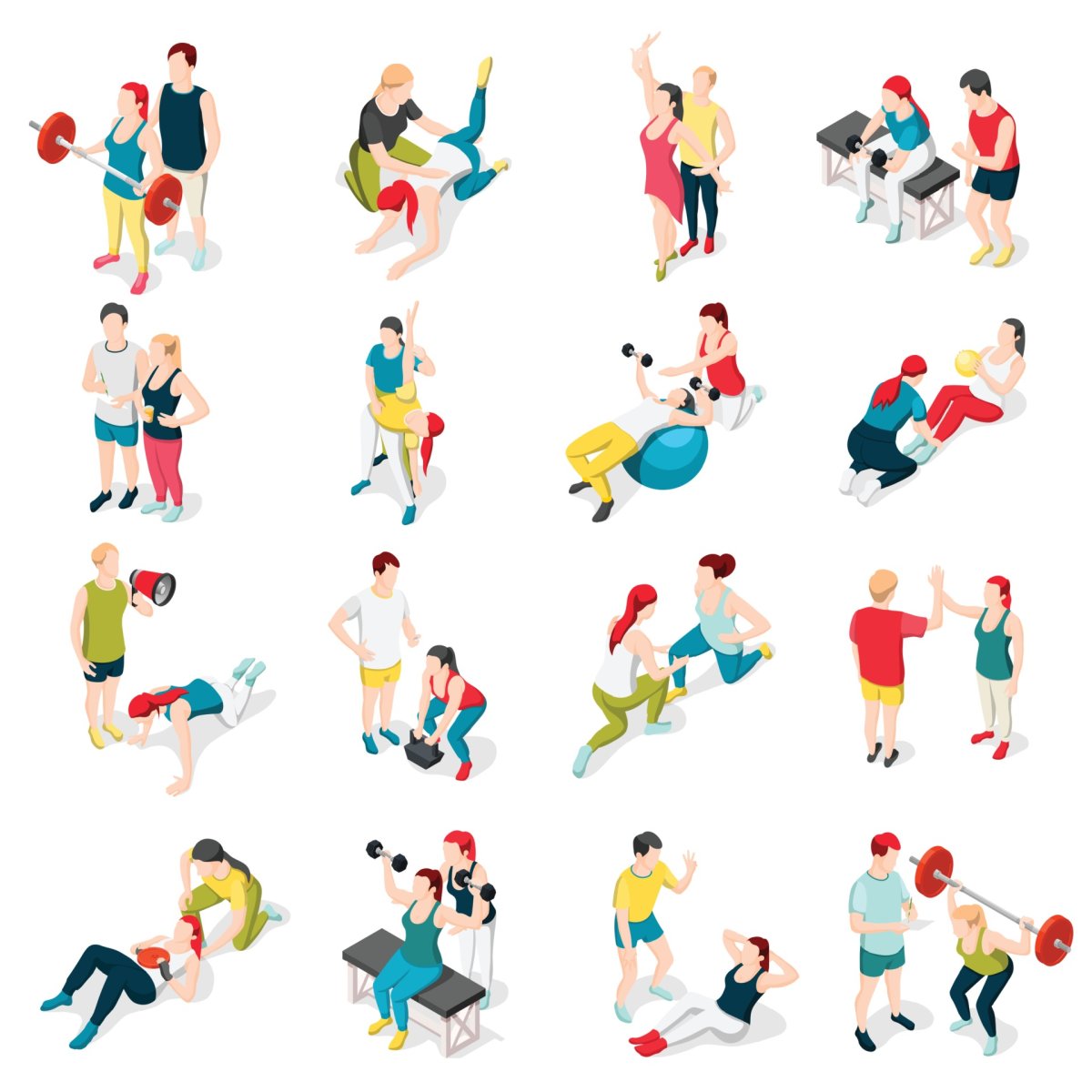 Карикатуры в тренажерном зале