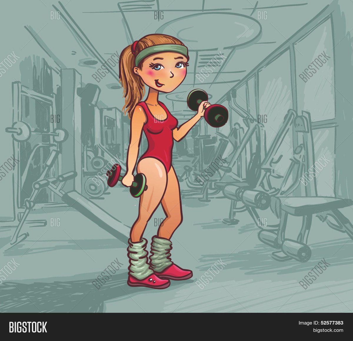 Занятие спортом рисунок