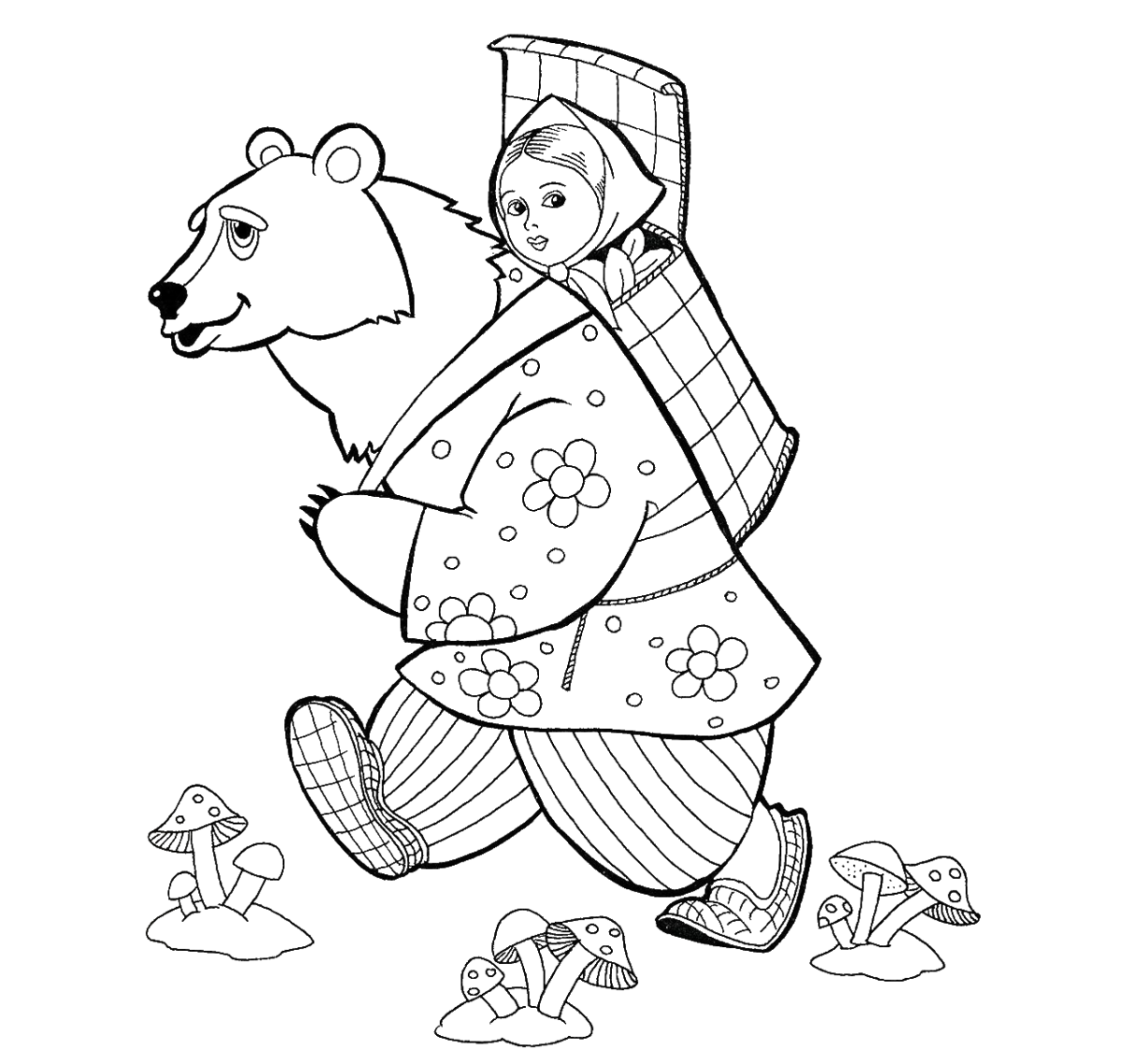 Раскраски к сказке гуси лебеди для детей