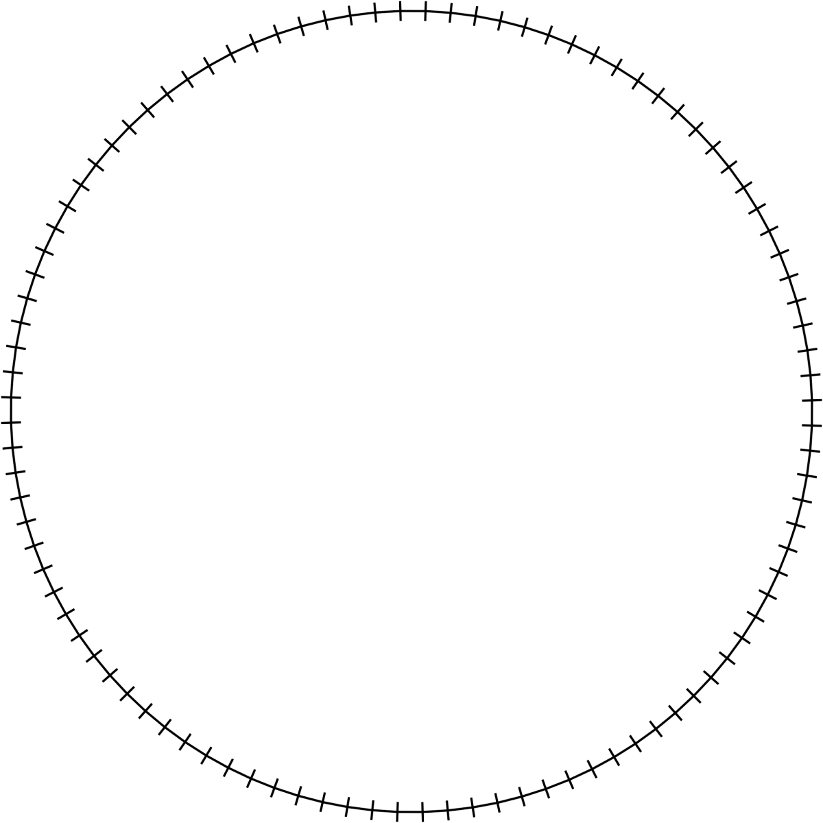 В круге белом