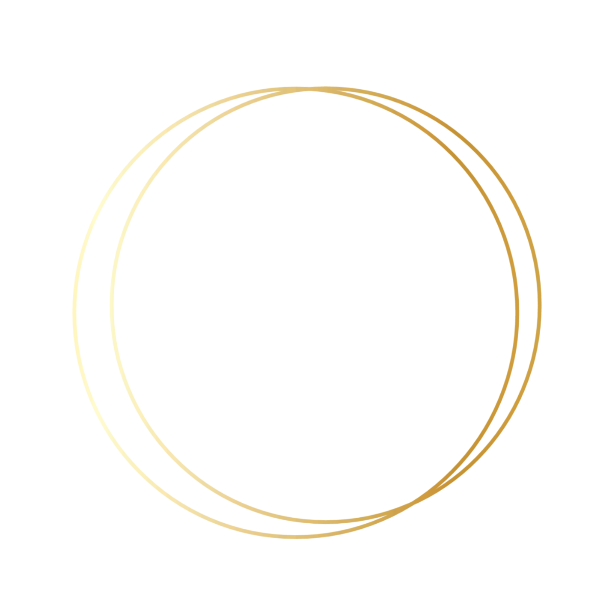 Золотая круглая рамка