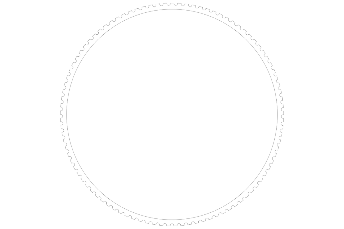 Белая круглая рамка