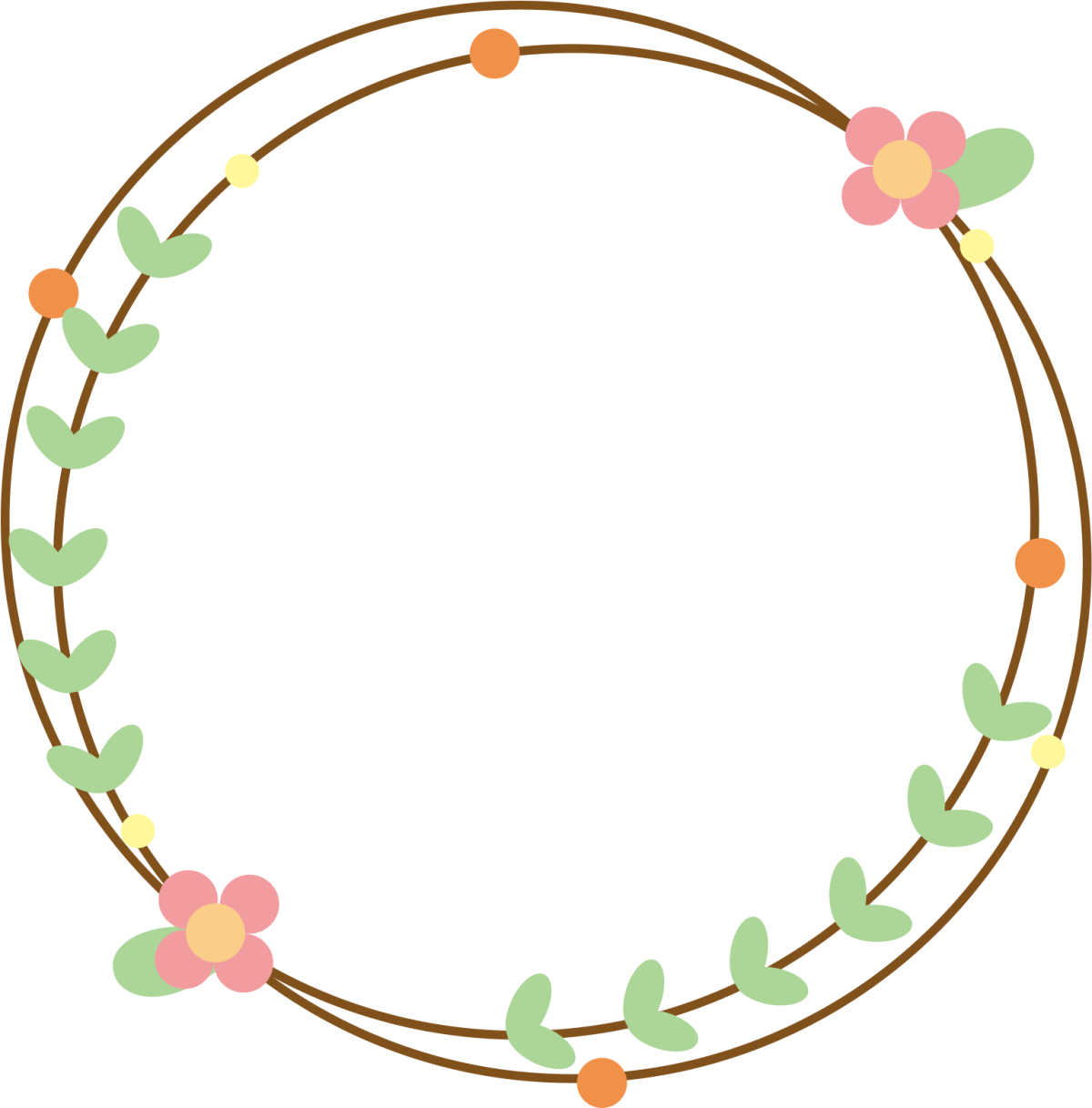 Круглая рамочка детская