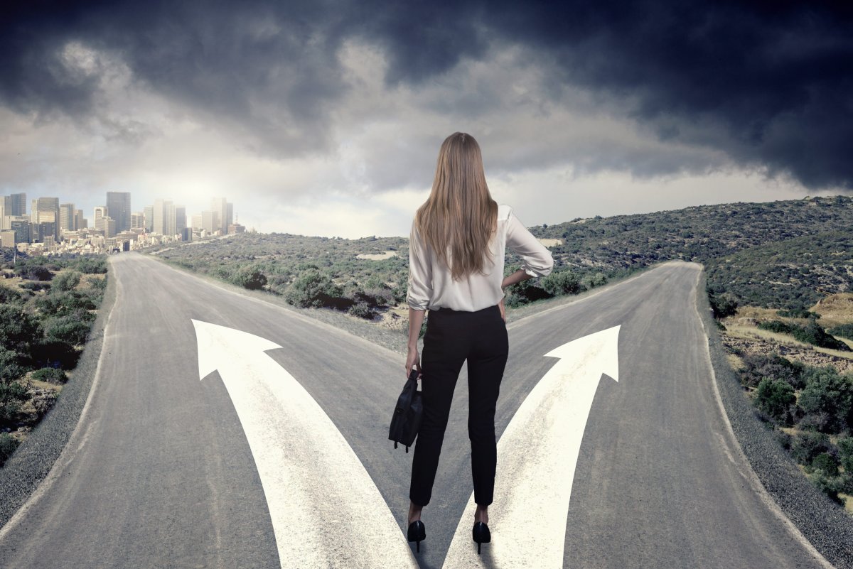 Выбор пути девушка