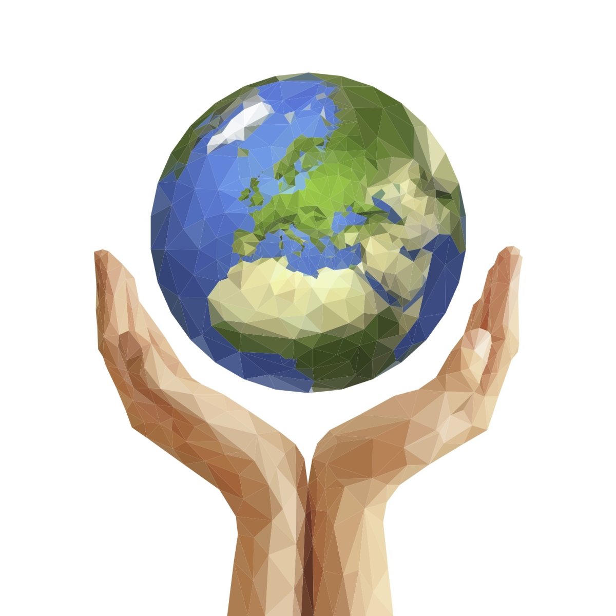 Руки держат земной шар