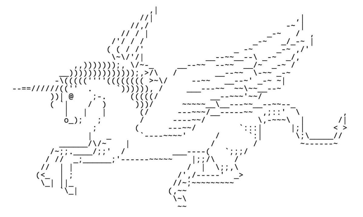 Рисунки символами