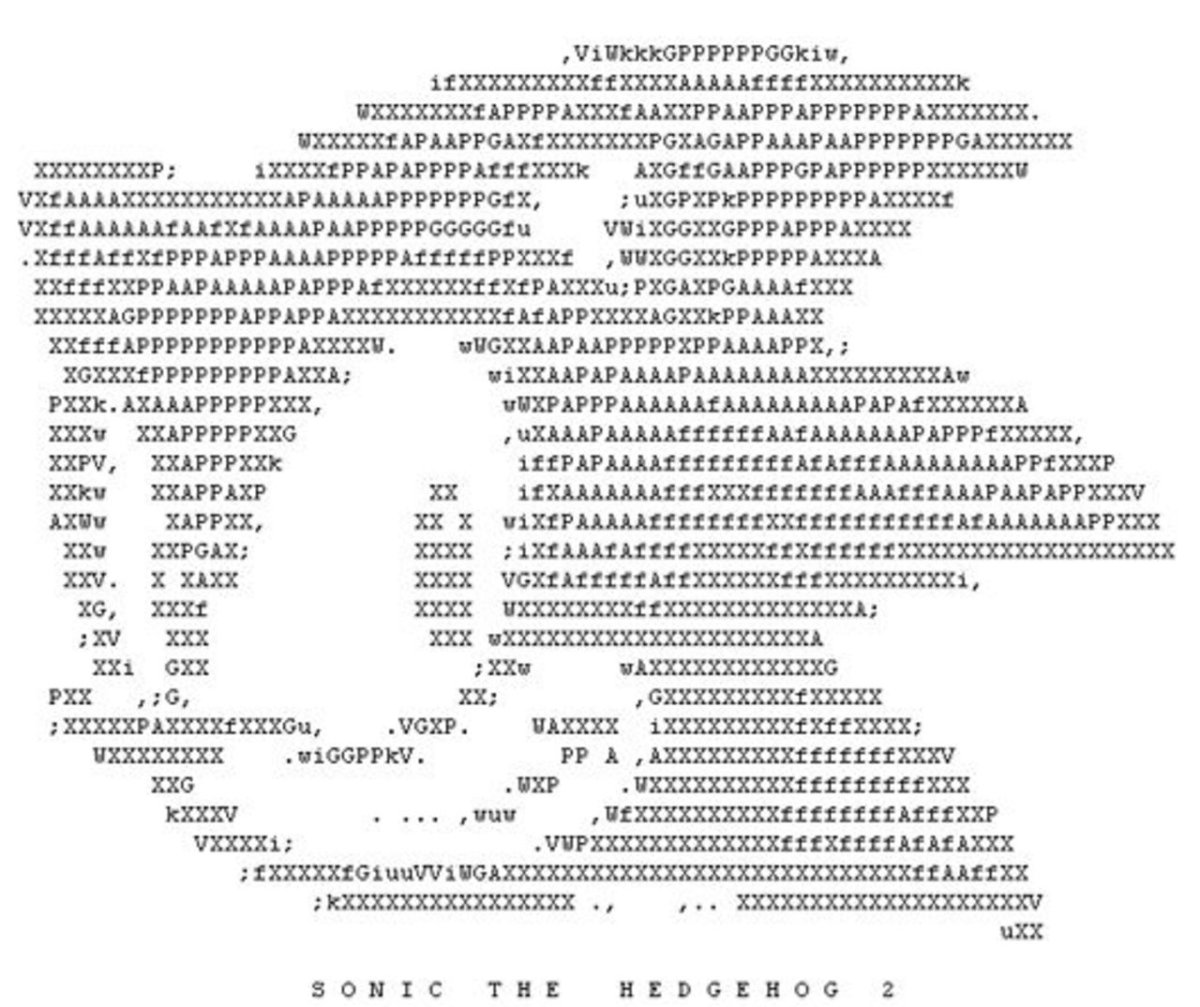 ASCII – портрет моны Лизы Автор