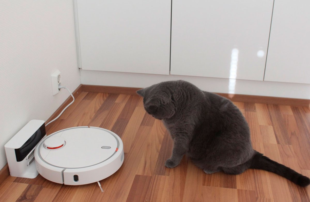 Робот пылесос Xiaomi и животные