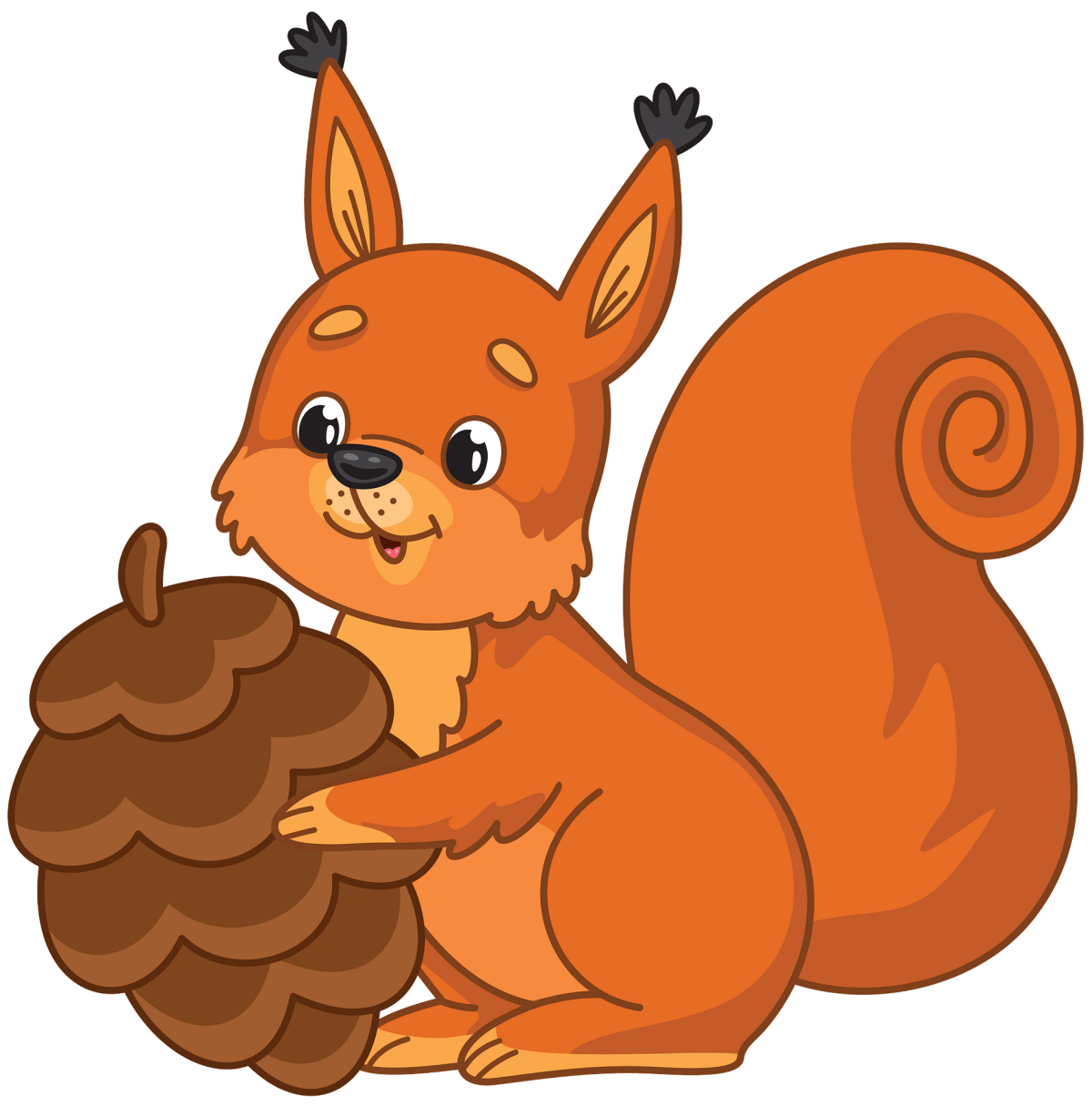 Белочки мультяшные