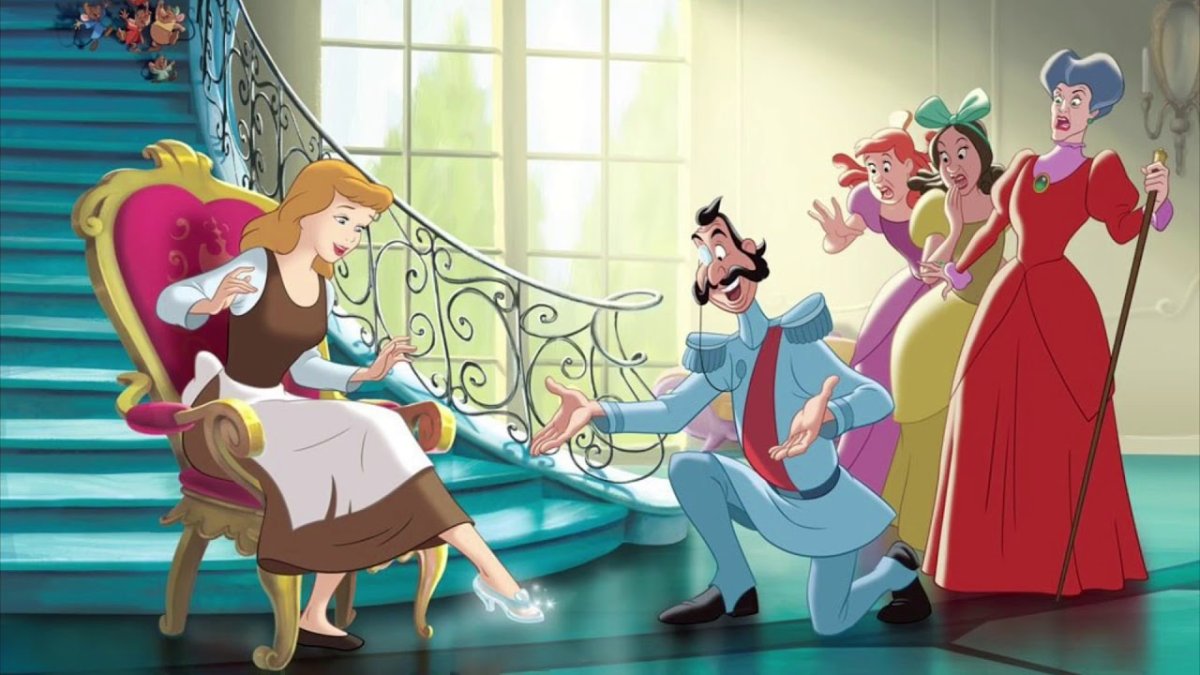 Золушка мультфильм туфелька