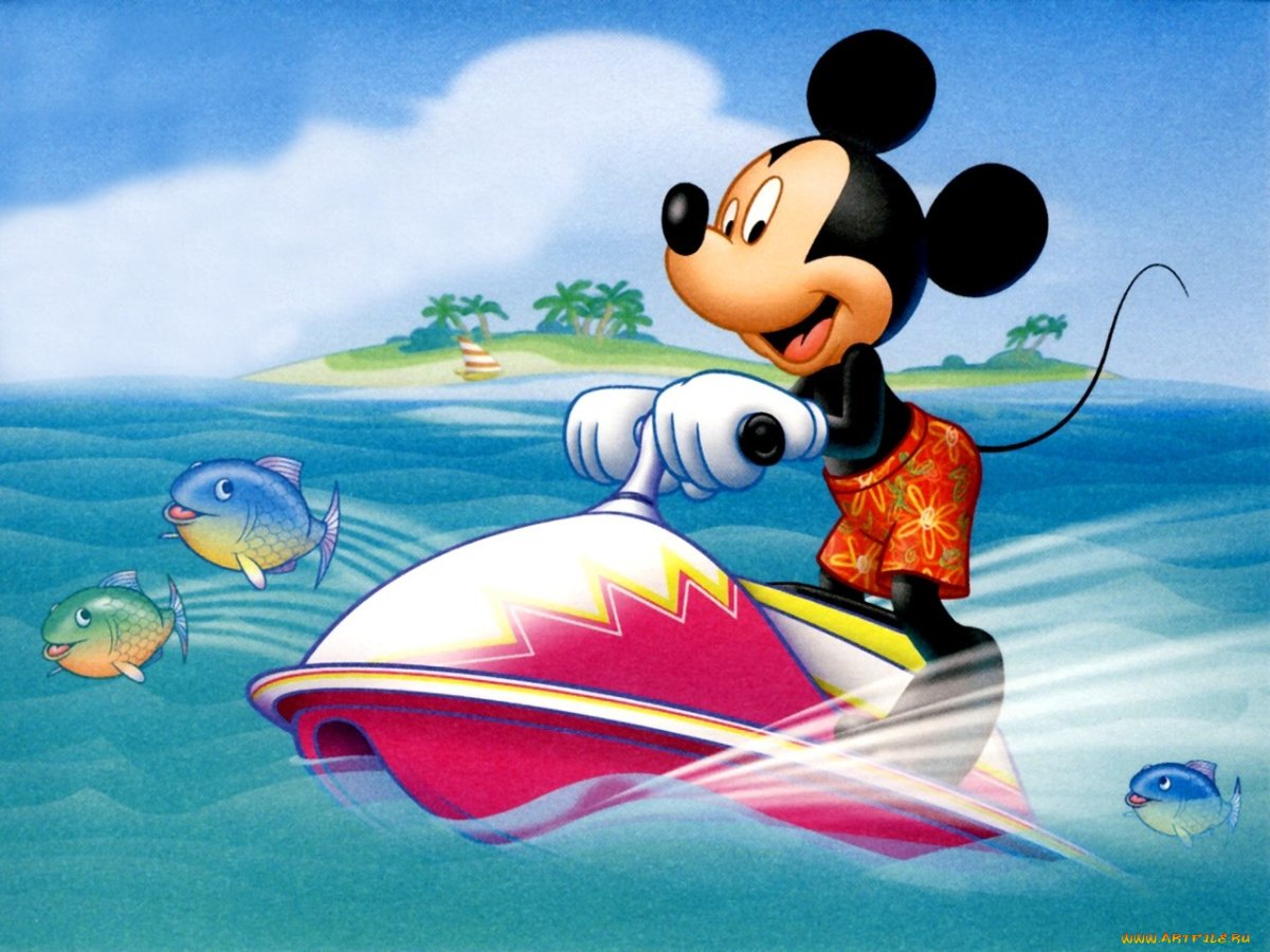 Микки Маус на море Дисней мультфильм