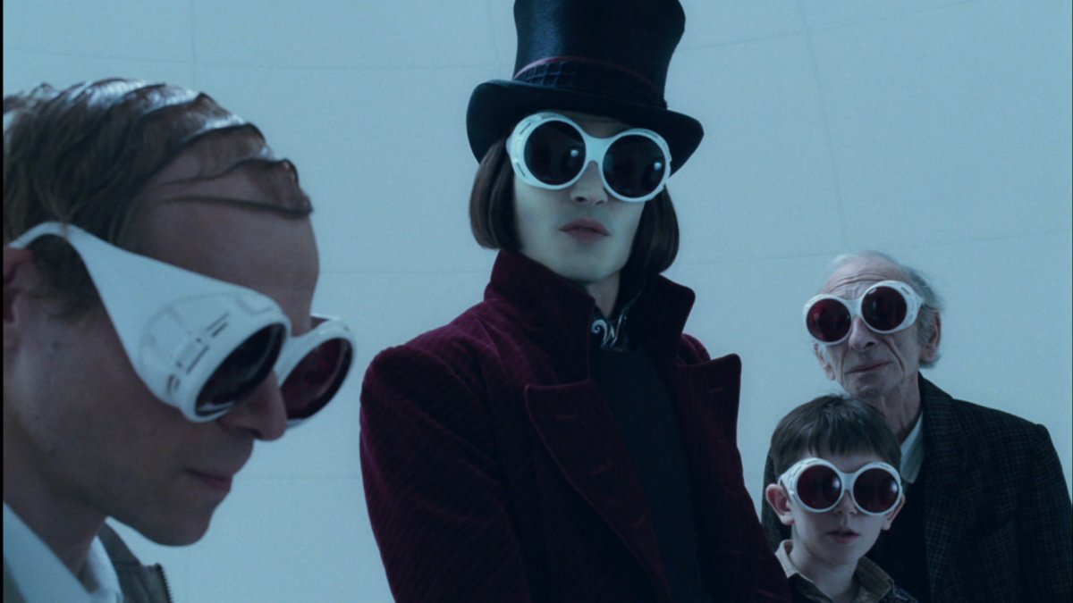 Джонни Депп Вилли Вонка за кадром