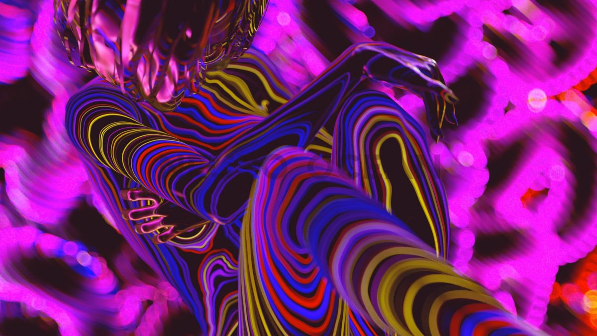 Девушка в неоне