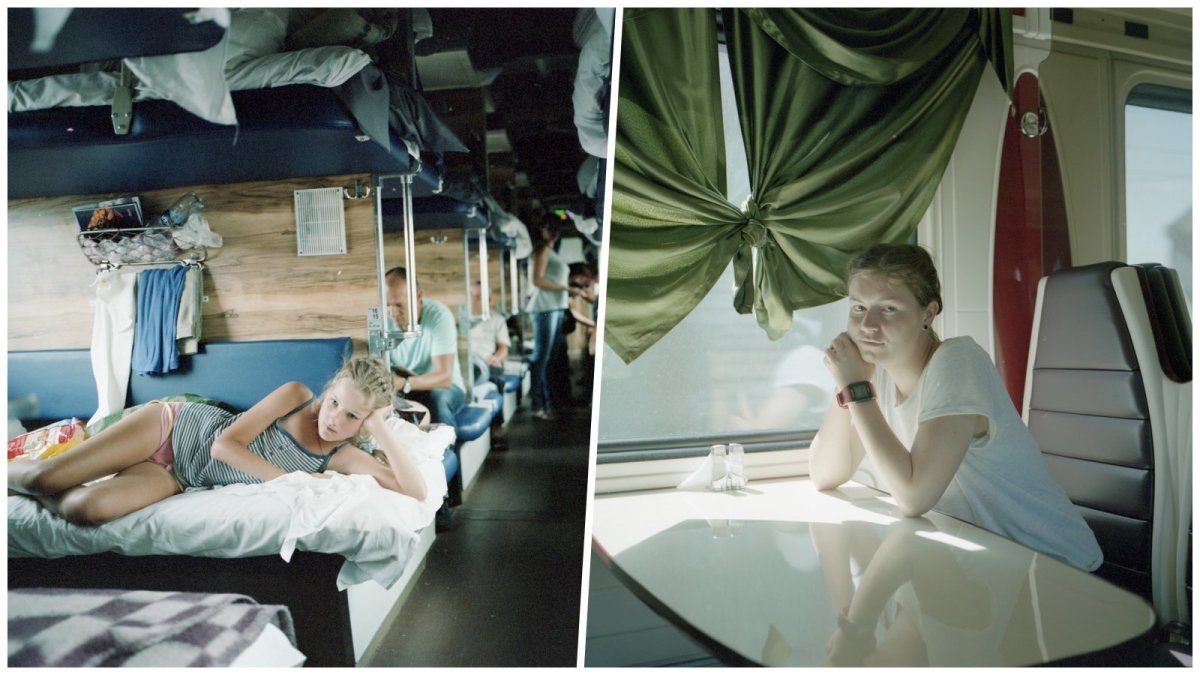 Вид из окна поезда