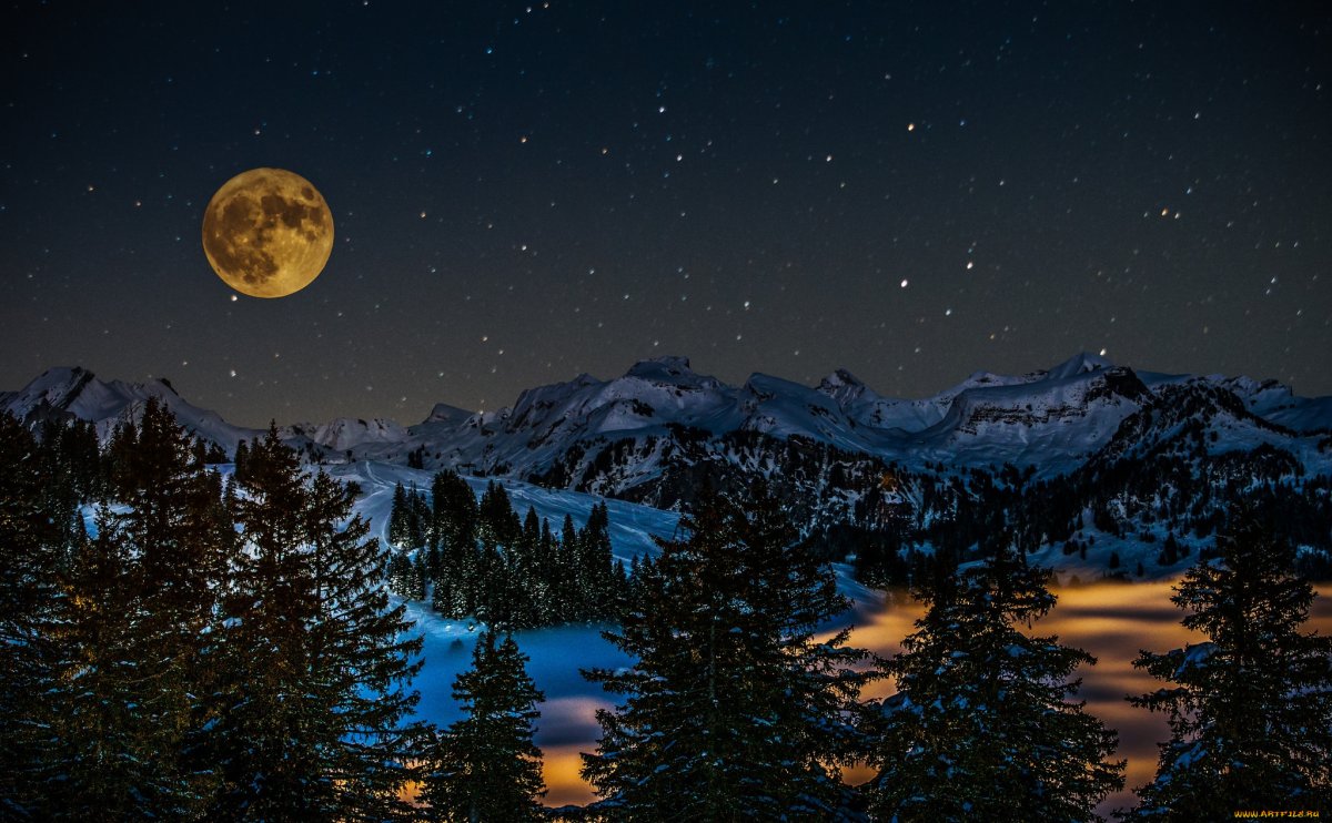 Пейзаж ночь