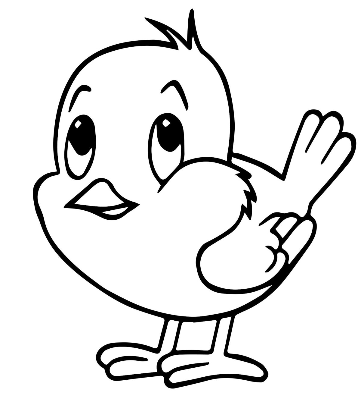 Синичка раскраска для детей