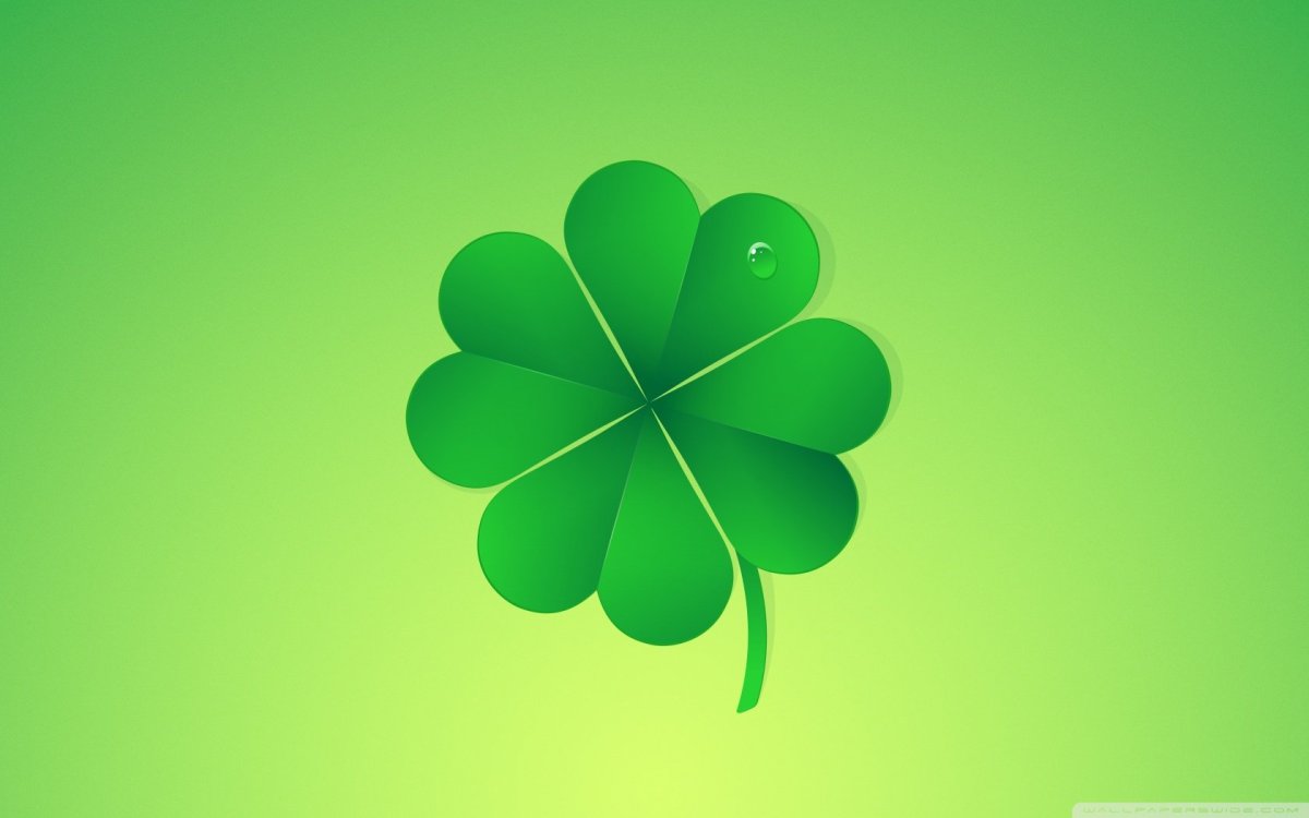 Клевер четырехлистник символ удачи