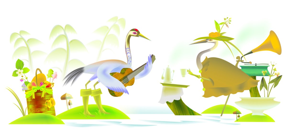 Удод и цапля мультфильм 1998