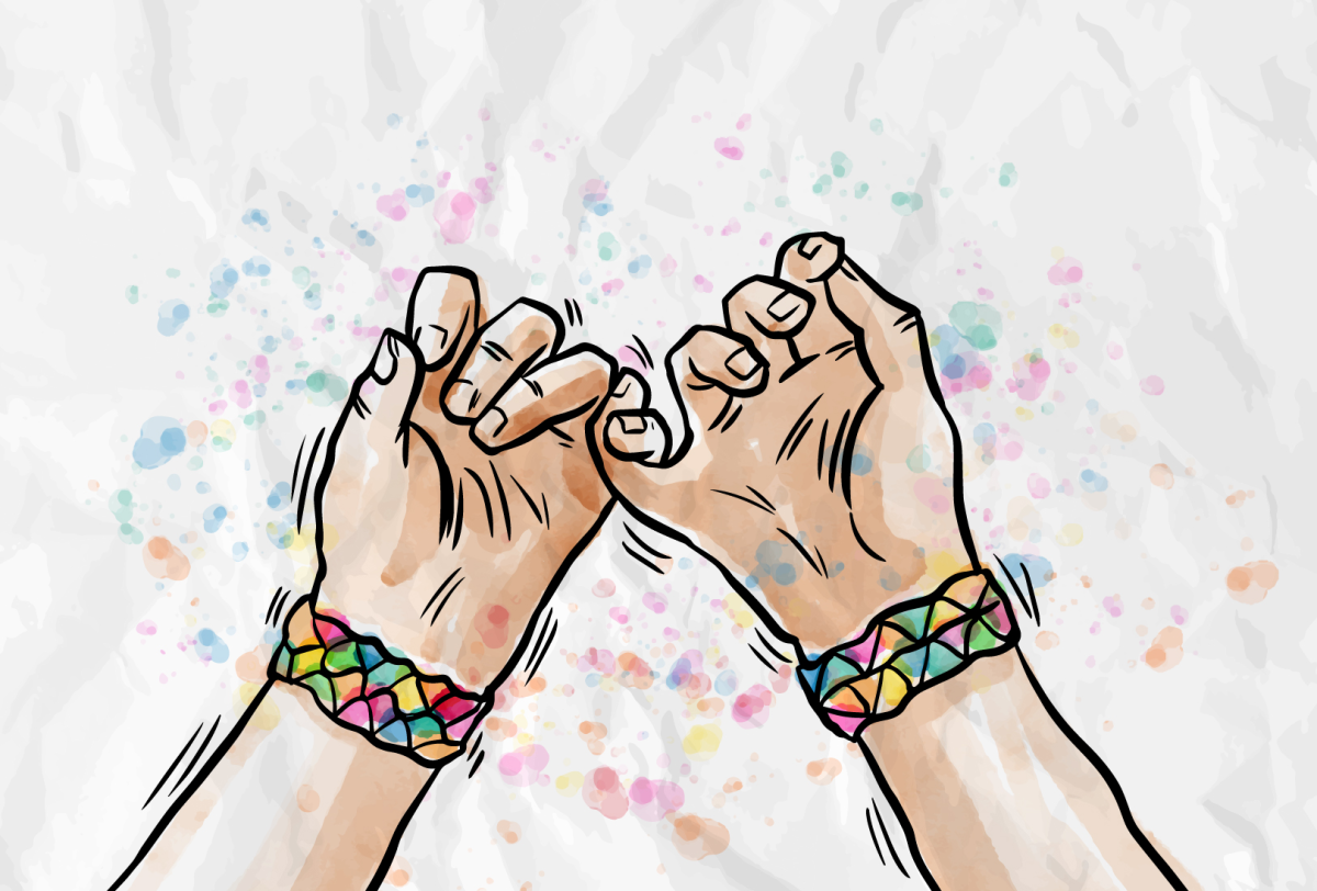 Знак дружбы на мизинцах