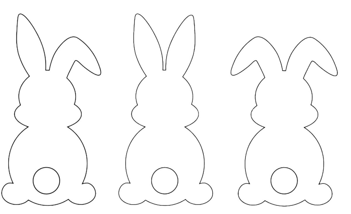 Трафареты для декора кролик