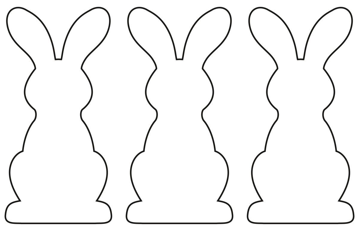Трафарет зайчика