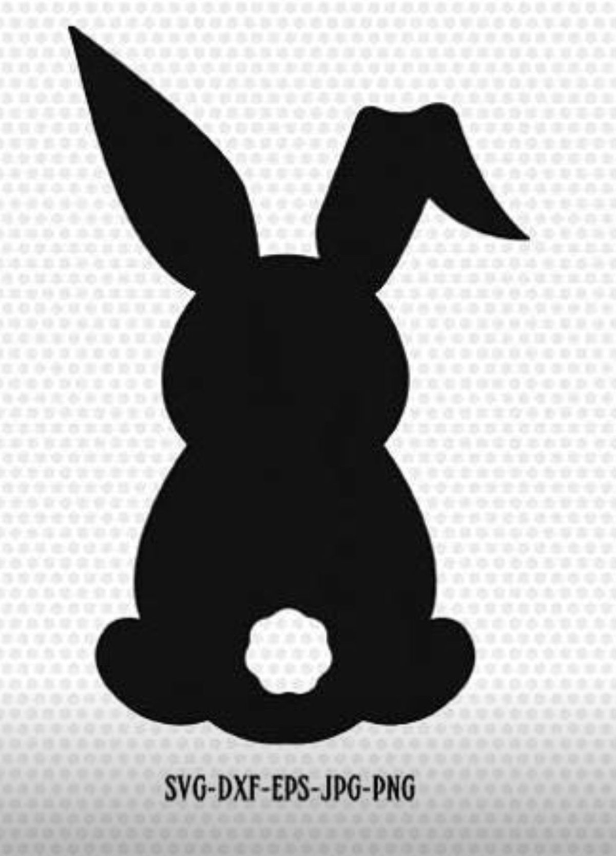 Заяц контур сзади