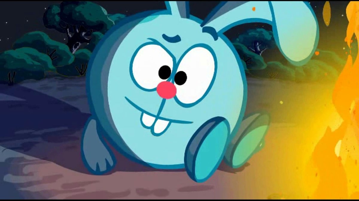 Смешарики Крош и Ежик и Бараш