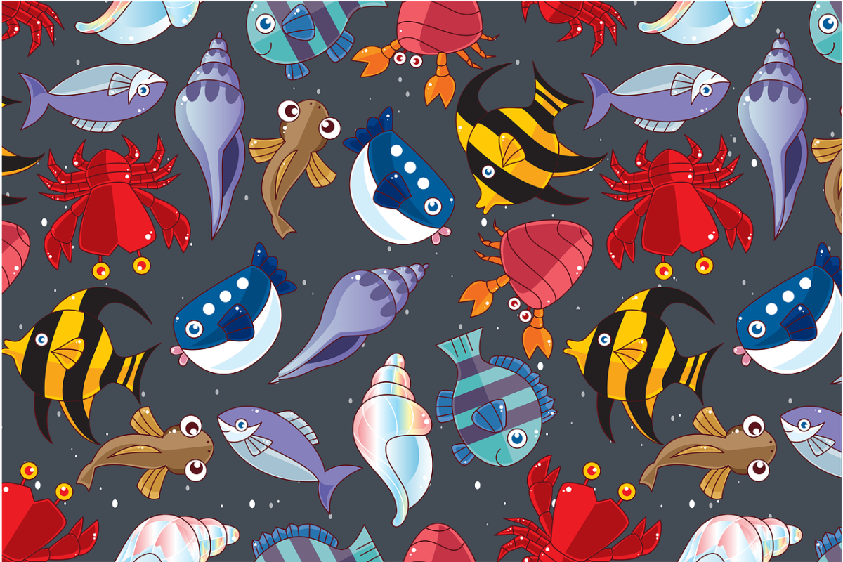 Карточки рыбы для дошкольников