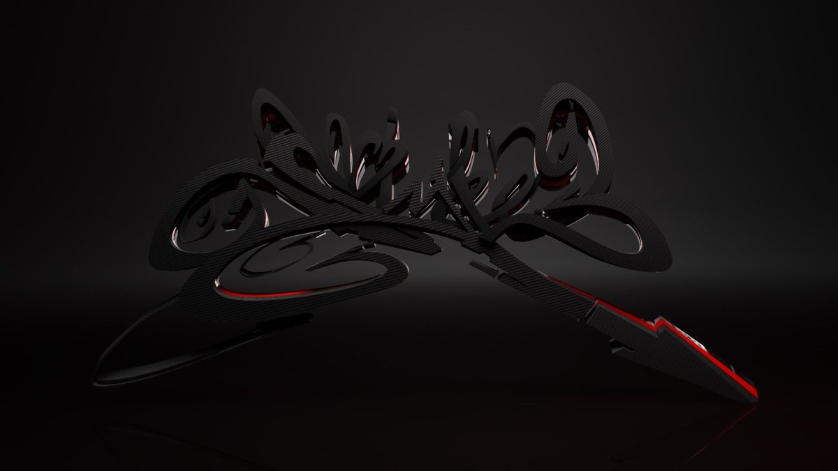 Стильные черные обои на рабочий стол