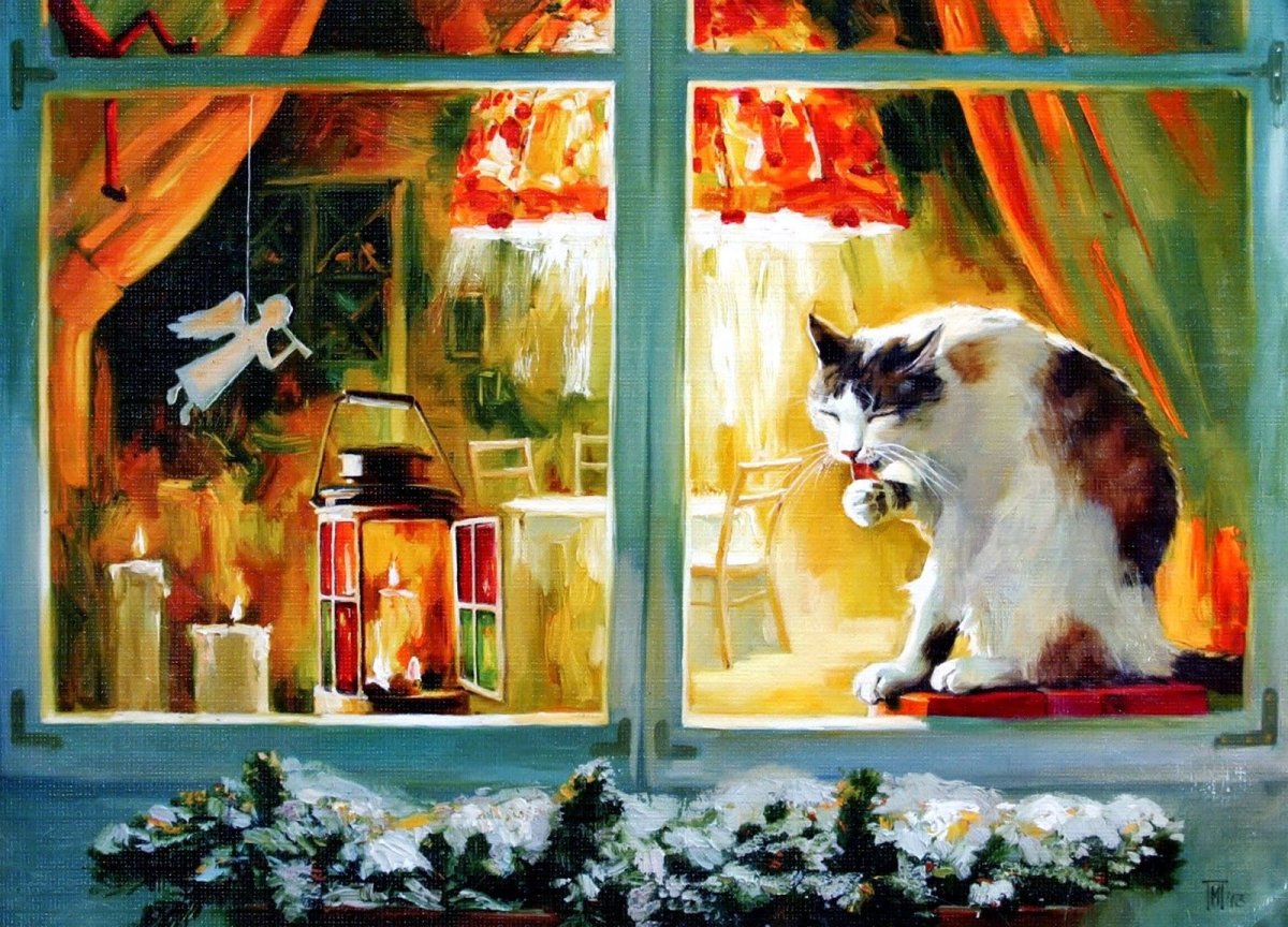 Коты Марии Павловой живопись