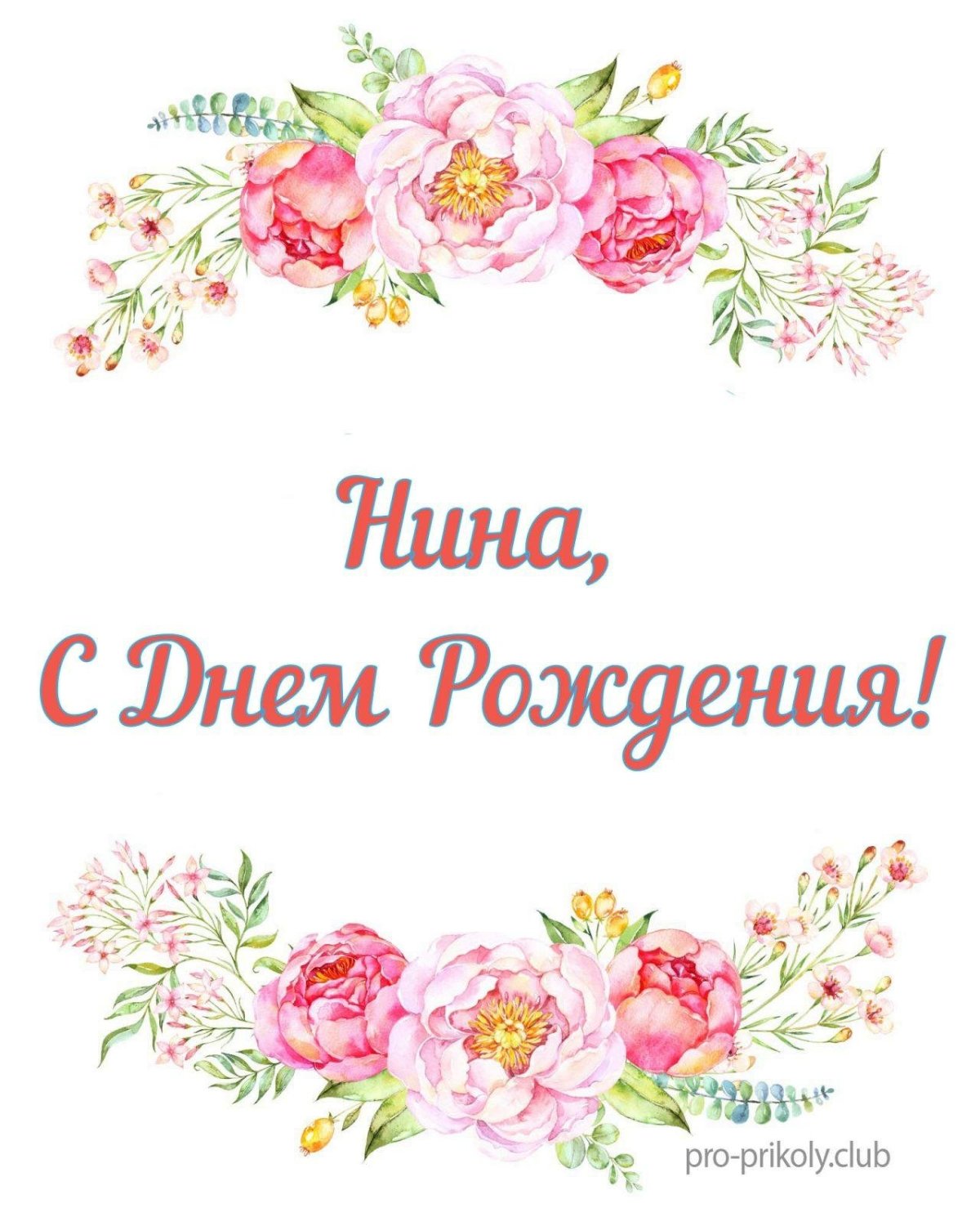 С днём рождения Нина