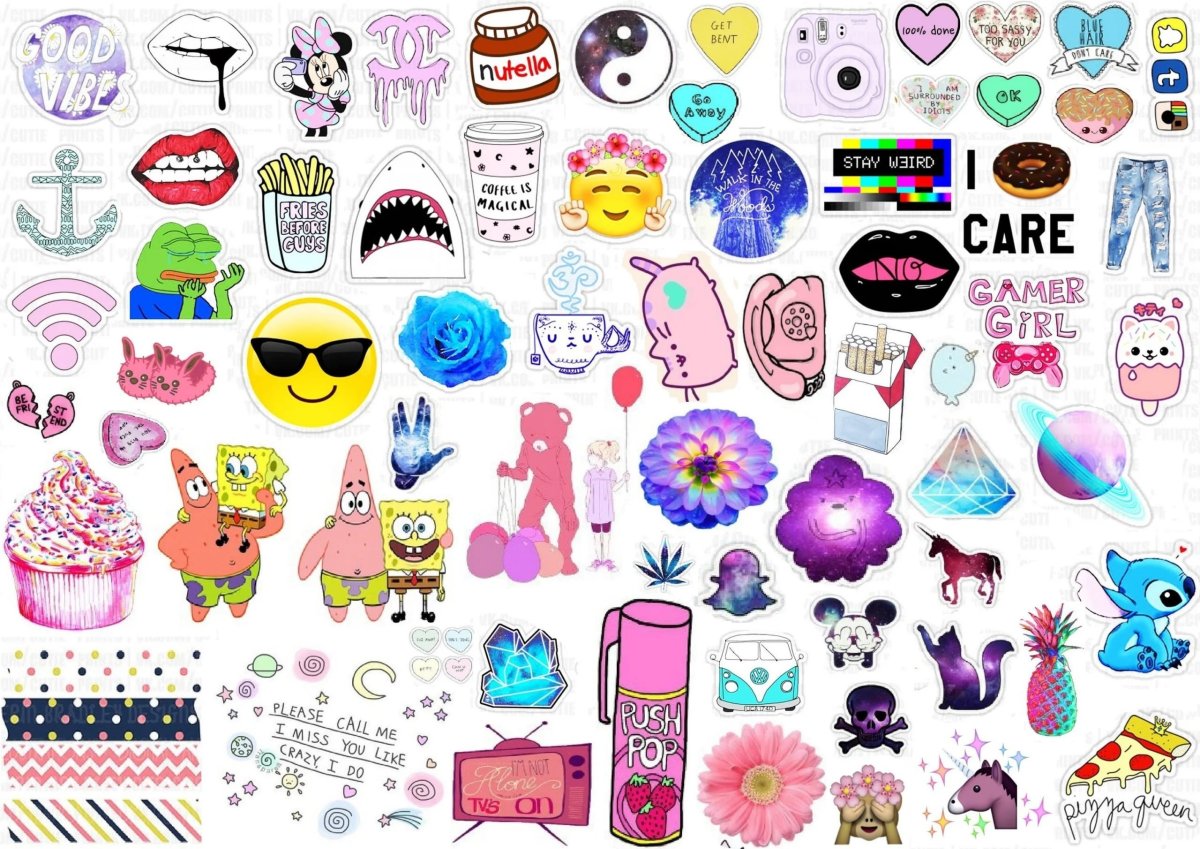 Маленькие рисунки для наклеек