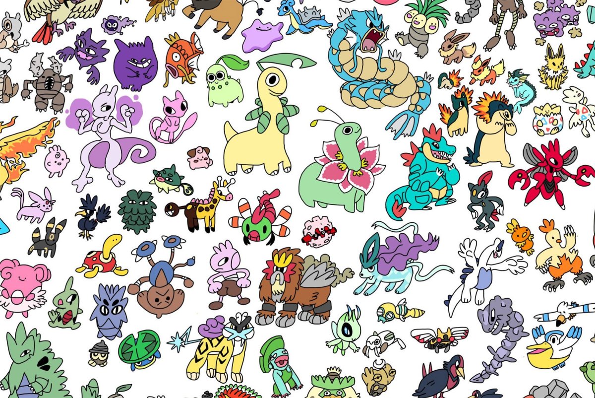 Много маленьких картинок на одном листе