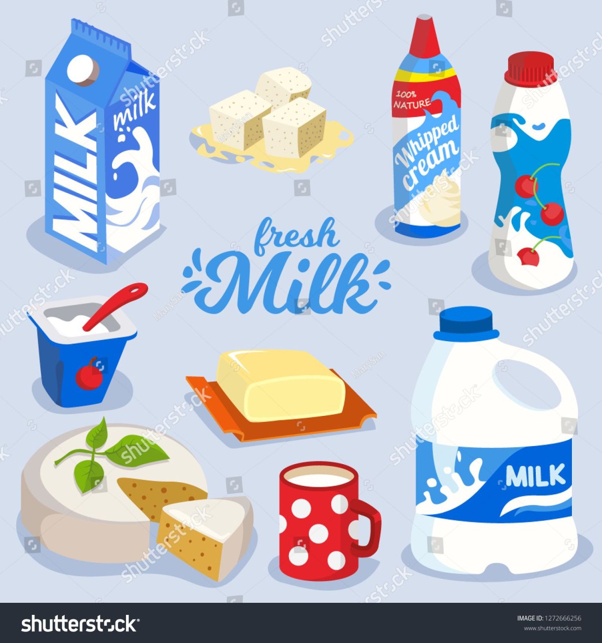 Молочные продукты картинки нарисованные