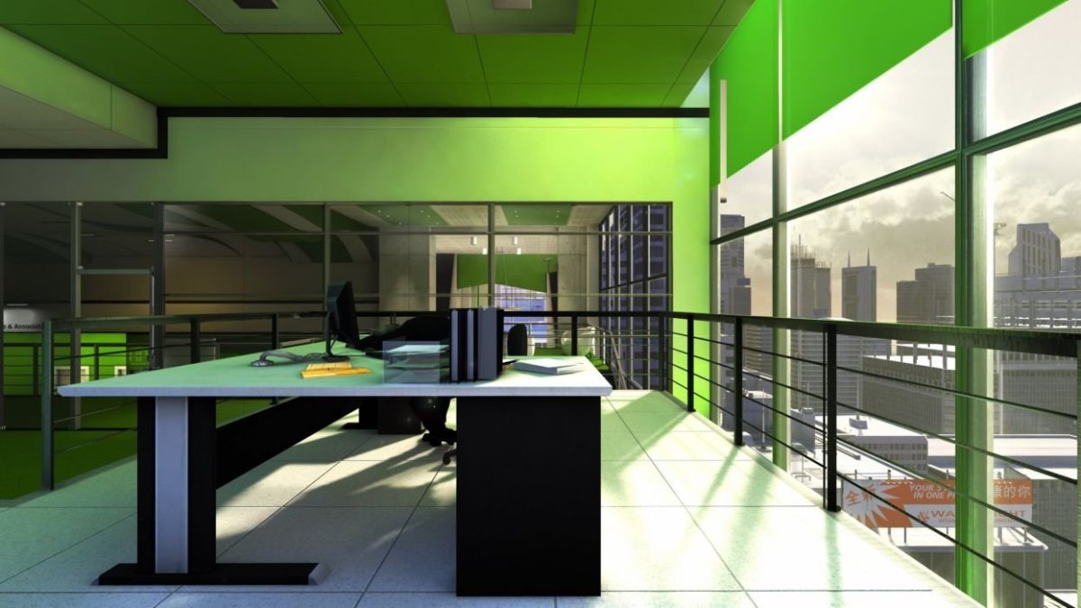 Ноутбук на столе вид сверху