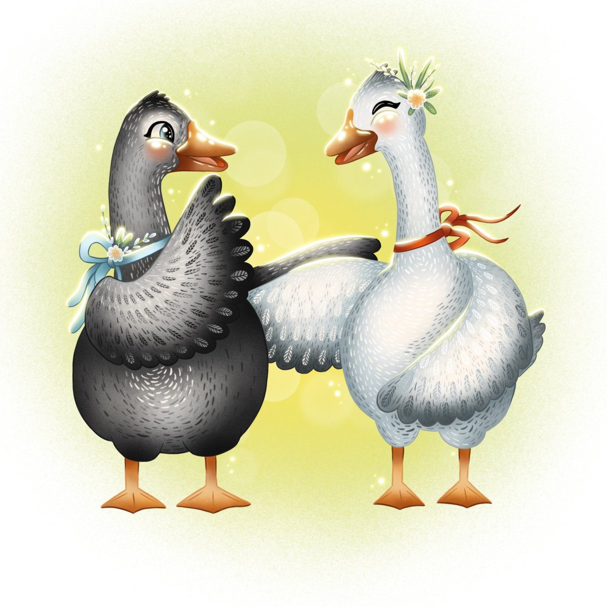 Два веселых гуся (гуси)
