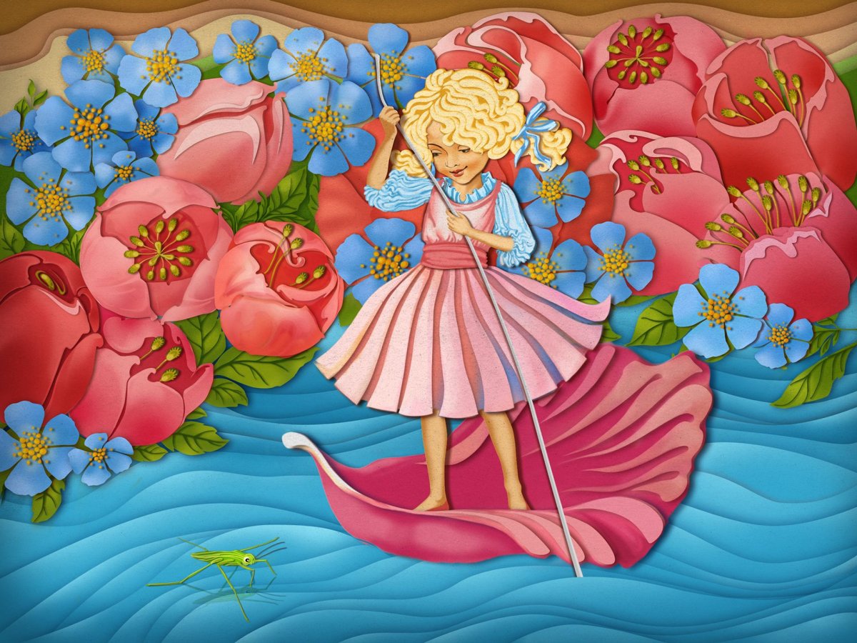 Дюймовочка игрушка механическая СССР