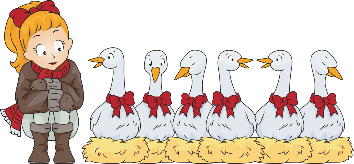 Маски белый Гусь для детей