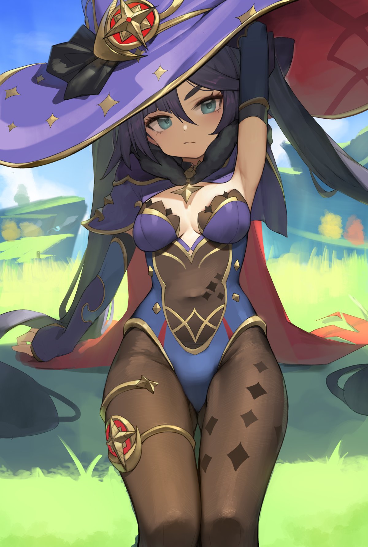 Мона Геншин арт