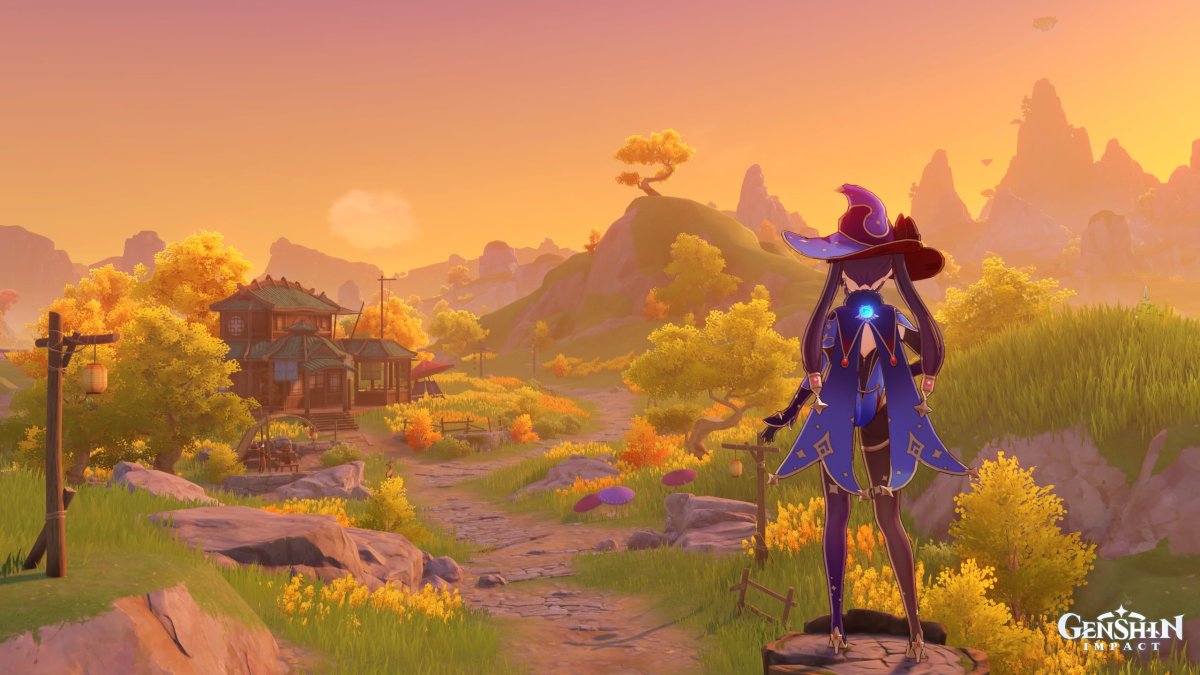 Мона Genshin Impact в игре