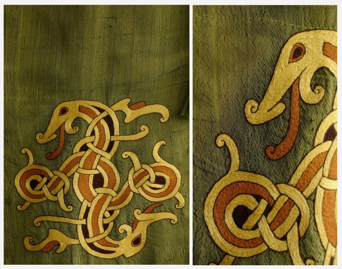 Средневековые узоры на ткани