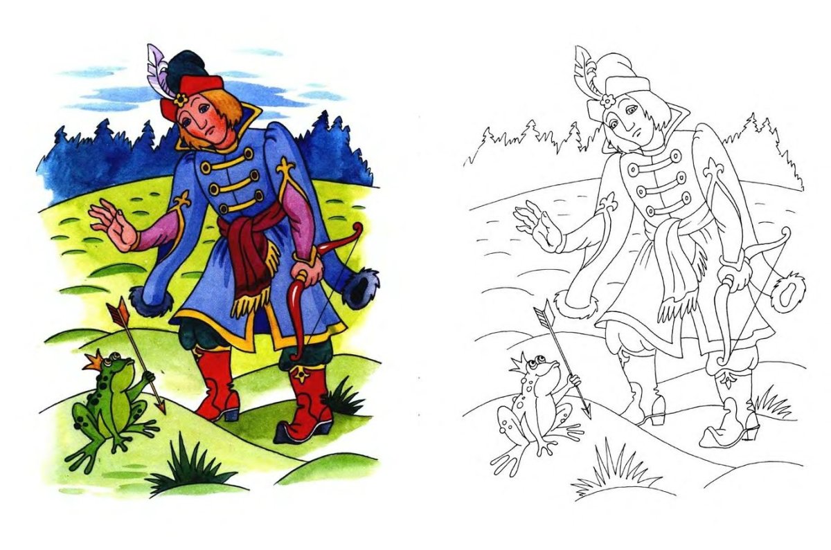 Картина Билибина Иван Царевич и лягушка квакушка