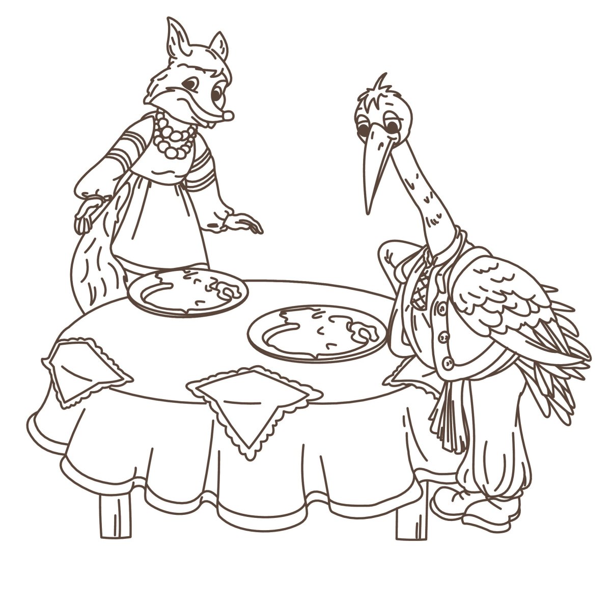 Лиса и журавль Автор