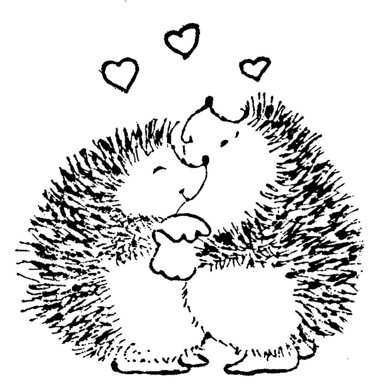 Влюбленные ежики