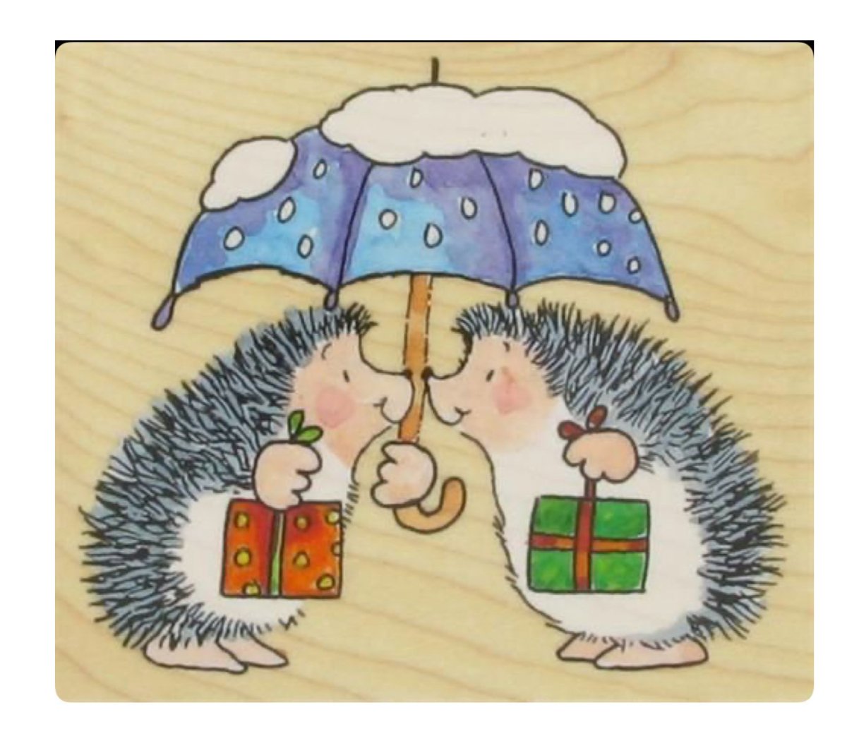 Влюбленные ежики новый год