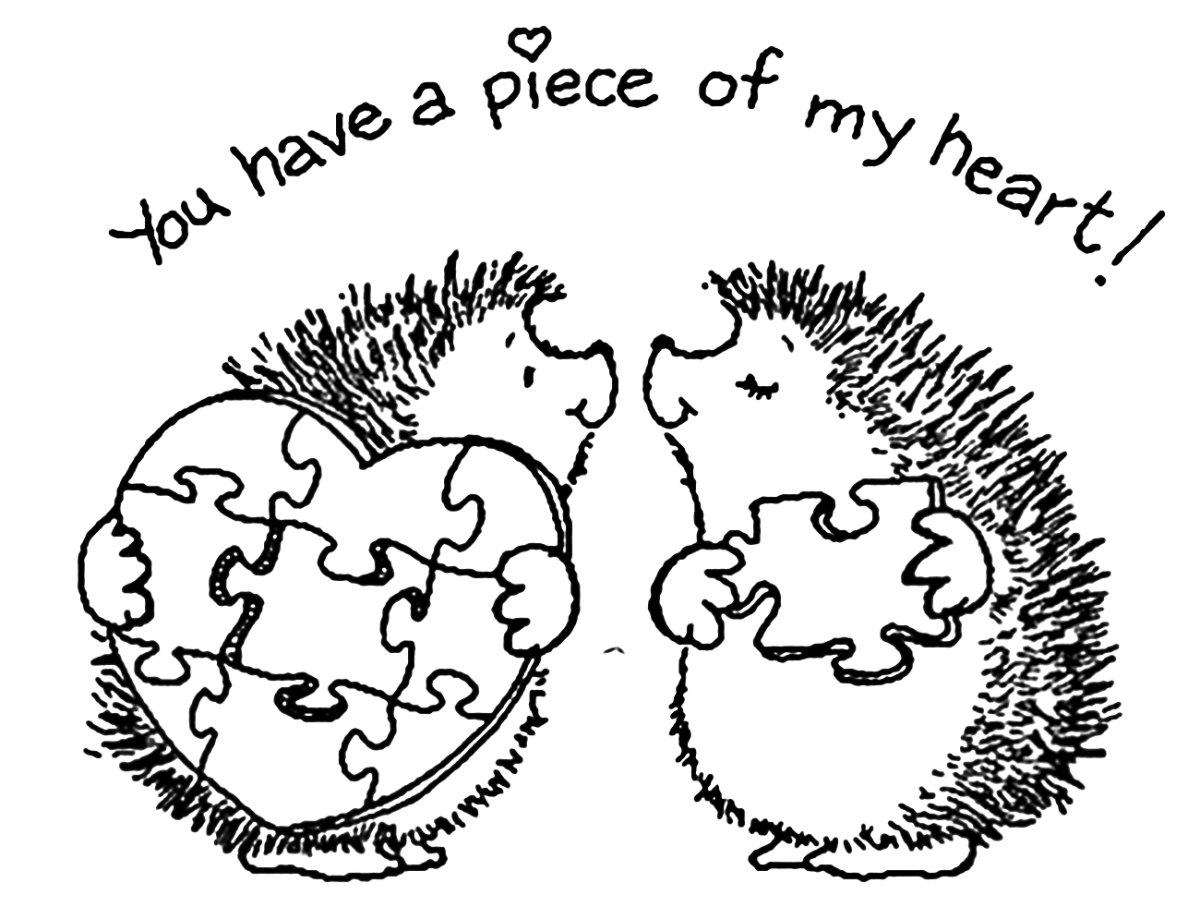 Влюбленные ежики